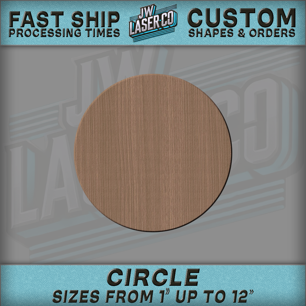 Unfinished Blank Circle Wood Shape - Various Sizes