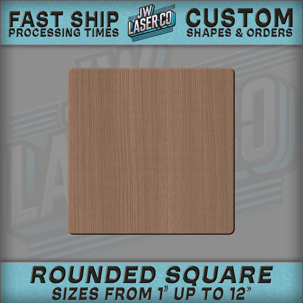 Unfinished Blank Rounded Square Wood Shape - Various Sizes