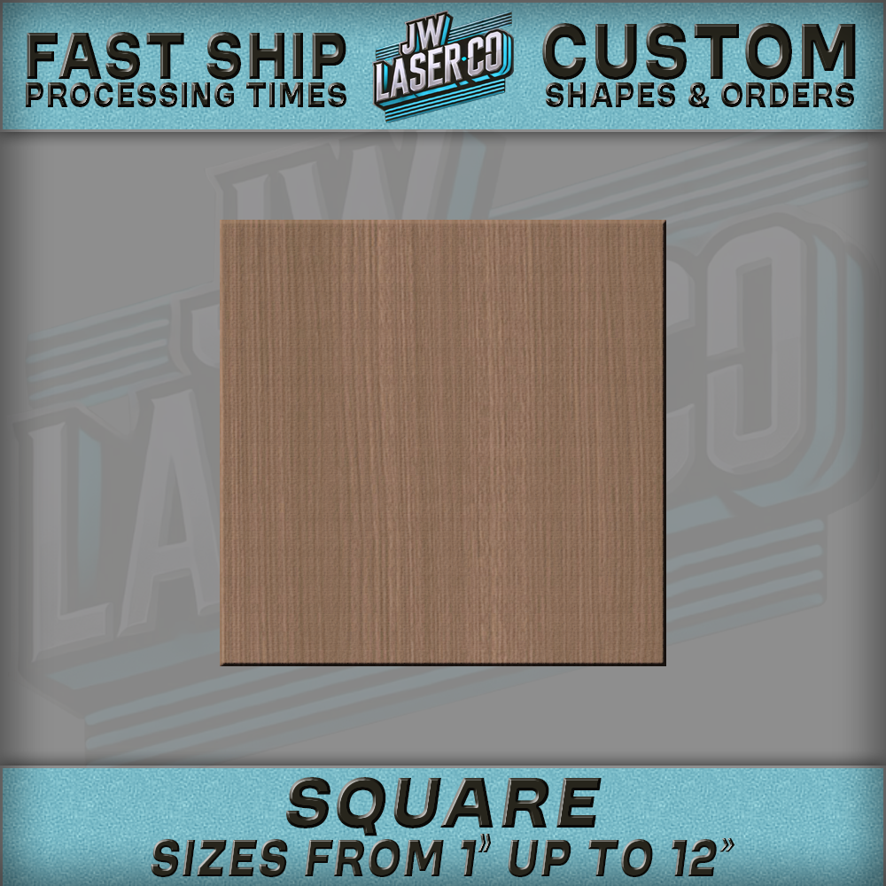 Unfinished Blank Square Wood Shape - Various Sizes